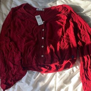 Red blouse